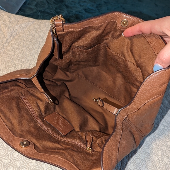 Coach Pebbled Leather Lexy Hobo Shoulder Bag - Picture 4 of 7